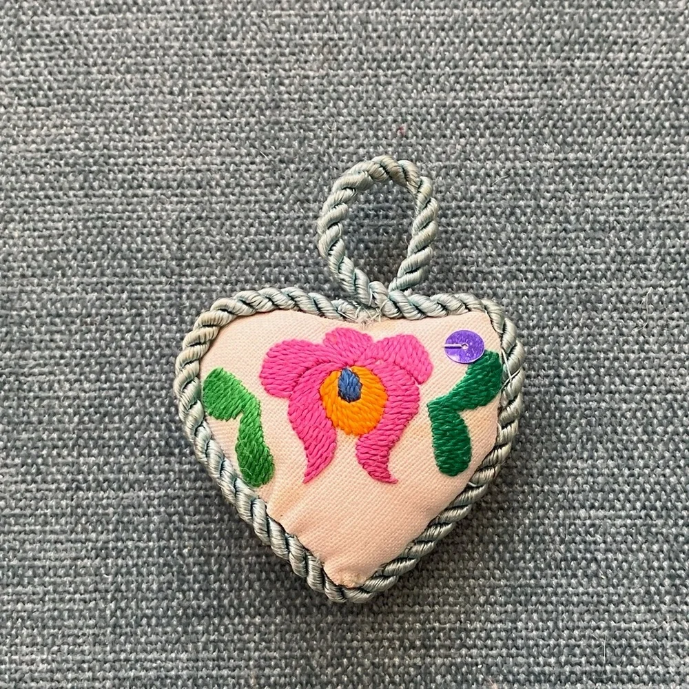 Gently Used Heart Holiday Christmas Ornament